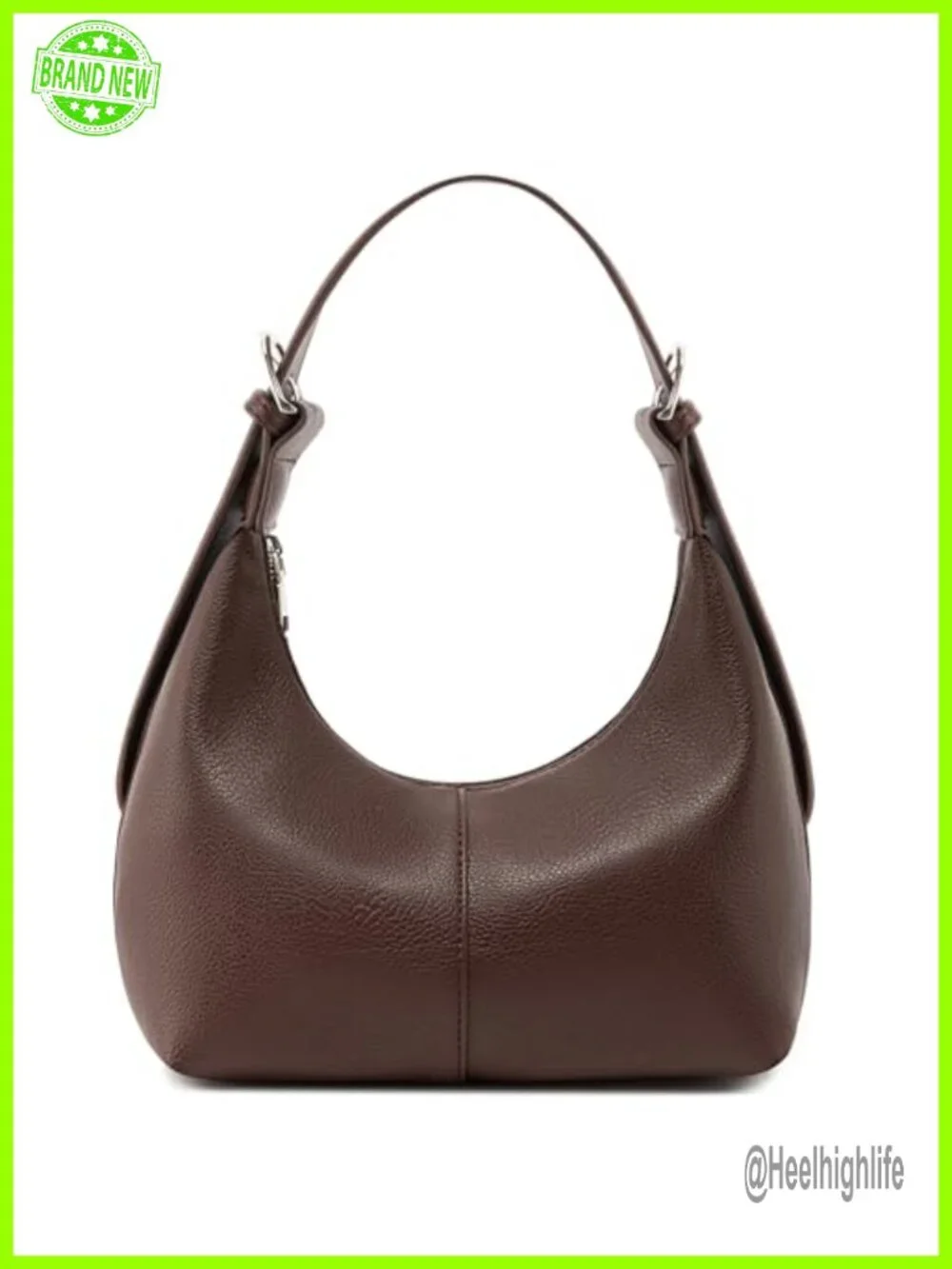 Soft Vegan Leather Crescent Hobo Shoulder Bag Crossbody Purse